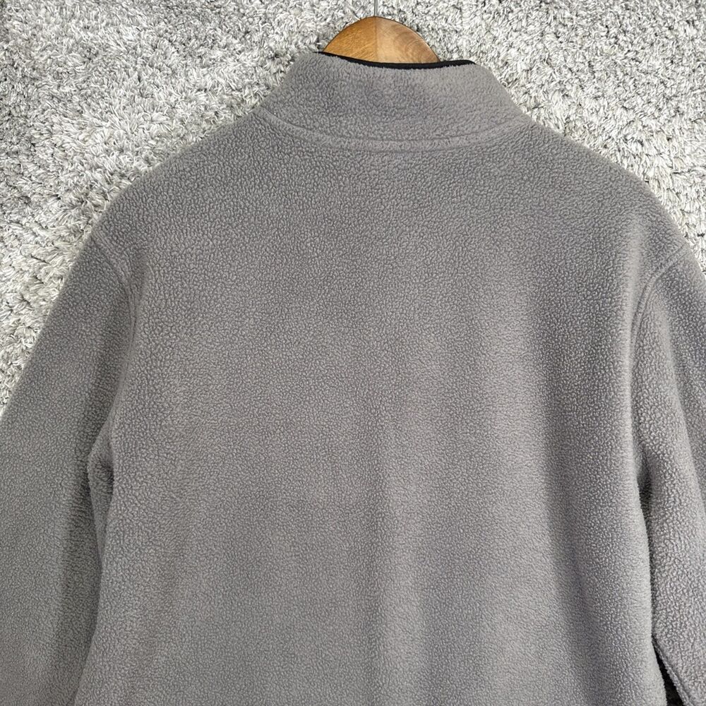 Telluride Clothing Company Men’s Fleece Pullover Snap Button Large Grey Pocket - Picture 9 of 12